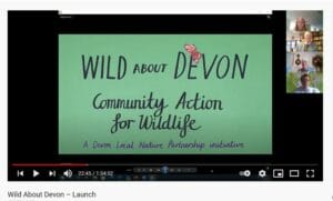 A screenshot from the Wild About Devon Webinar