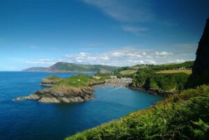 Sea and cliffs