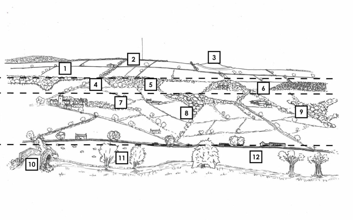 A sketch of a rural landscape